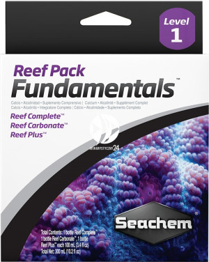 SEACHEM Reef Pack: Fundamentals 3x100ml - Zestaw: KH Ca Mg