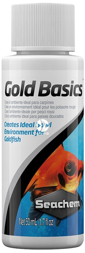 SEACHEM Gold Basics 50ml - Uzdatniacz wody dla złotych rybek