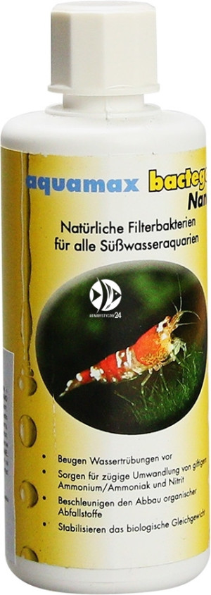 AQUAMAX Bactego Nano 100ml - Naturalne bakterie filtracyjne stabilizujące wodę i zapobiegające zmętnieniu