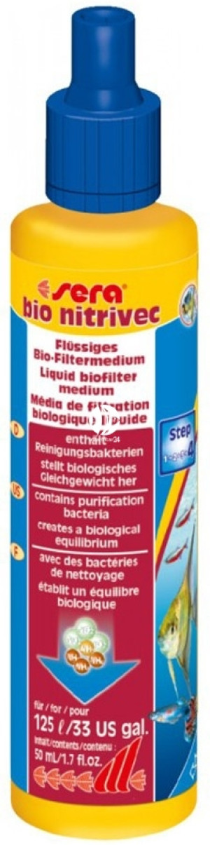 SERA Bio Nitrivec 50ml - Bakterie nitryfikacyjne do akwarium.
