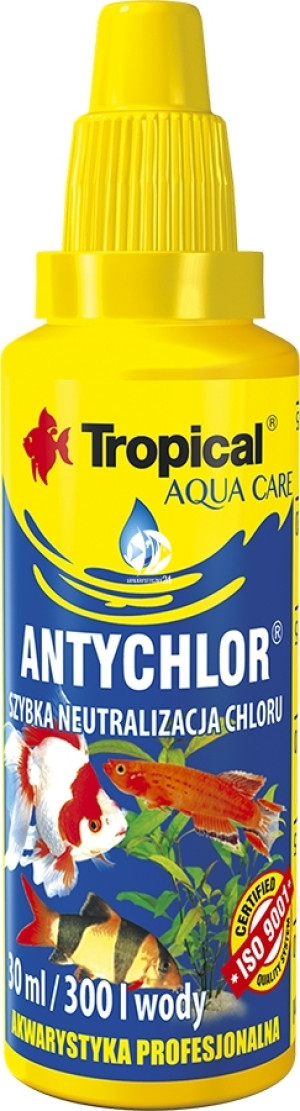 TROPICAL Antychlor 30ml - Uzdatniacz Usuwa chlor