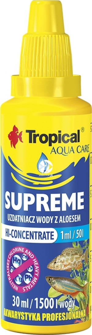TROPICAL Supreme 30ml - Uzdatniacz wody + Aloes