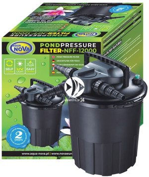 AQUA NOVA NFF-12000 - Filtr ciśnieniowy UV-C do oczka wodnego