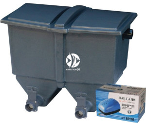 Happet BIOklar Move 8 - Filtr przelewowy + Napowietrzacz do oczka wodnego do 8 000L