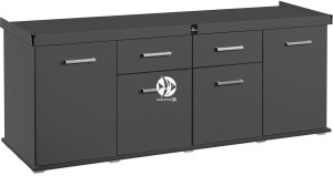DIVERSA Szafka Solid 200x60x75cm Grafit - Szafka pod akwarium w 11 kolorach do wyboru