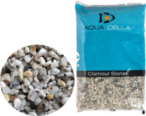 AQUA DELLA Gravel Light Coarse 10kg (3-6mm) - Żwir jasny, naturalne podłoże do akwarium, nie zmienia parametrów wody.