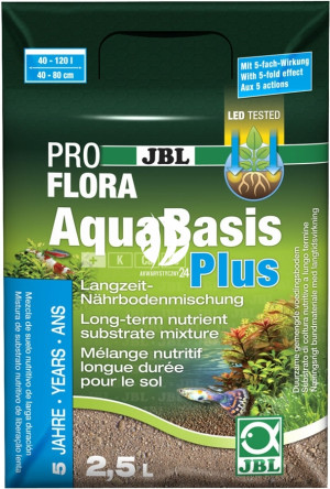 JBL ProFlora AquaBasis Plus 2,5L - Substrat pod żwir dla roślin akwariowych.