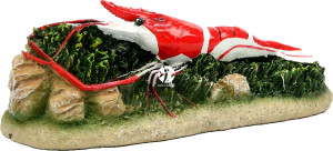 AQUA DELLA Shrimp Red - Ręcznie malowana czerwono-biała krewetka do akwarium