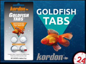 KORDON GOLDFISH TABS - Musujące tabletki do uzdatniania wody dla złotych rybek