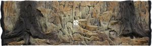 ATG Tło Standard 150x50 cm - Tło uniwersalne do akwarium, zawiera motywy skał i korzeni