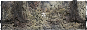 ATG Tło Standard 150x60 cm - Tło uniwersalne do akwarium, zawiera motywy skał i korzeni