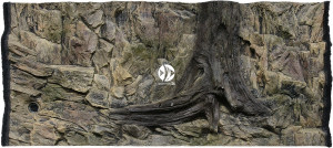 ATG Tło Standard 120x60 cm - Tło uniwersalne do akwarium, zawiera motywy skał i korzeni