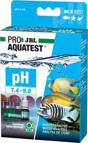 JBL Test pH 7,4-9,0 - Zastosowanie Malawi, Tanganika, Sulawesi.