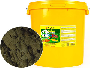 TROPICAL Spirulina Flakes 4kg/21L - Roślinny pokarm płatkowany z dodatkiem glonów Spirulina platensis