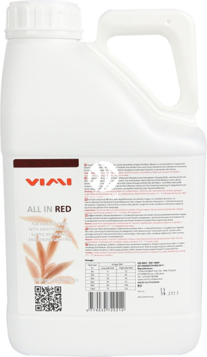 VIMI All In Red 5L - Nawóz do akwarium z czerwonymi roślinami, intensywnym oświetleniem i dozowaniem CO2