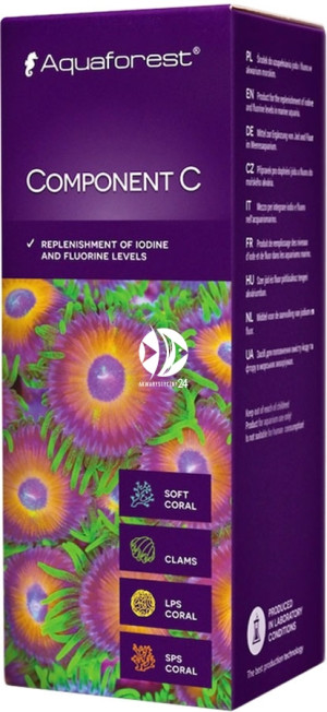 AQUAFOREST Component C 250ml - Przeznaczony do uzupełniania jodu i fluoru w akwarium morskim