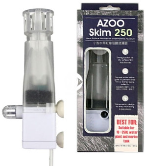 AZOO Skim 250 - Filtr powierzchniowy, skimmer do akwarium słodkowodnego i morskiego.