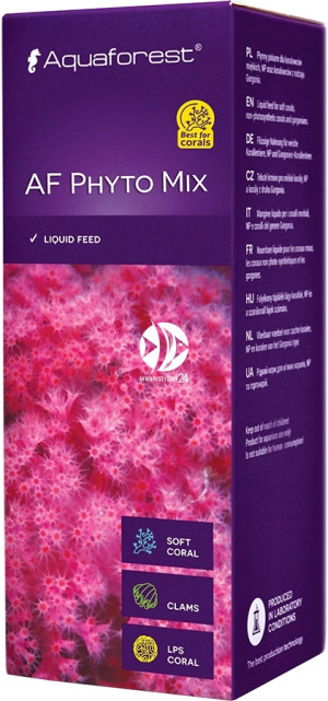AQUAFOREST AF Phyto Mix 250ml - Płynny pokarm dla koralowców miękkich, gorgoni oraz niefotosyntezujących