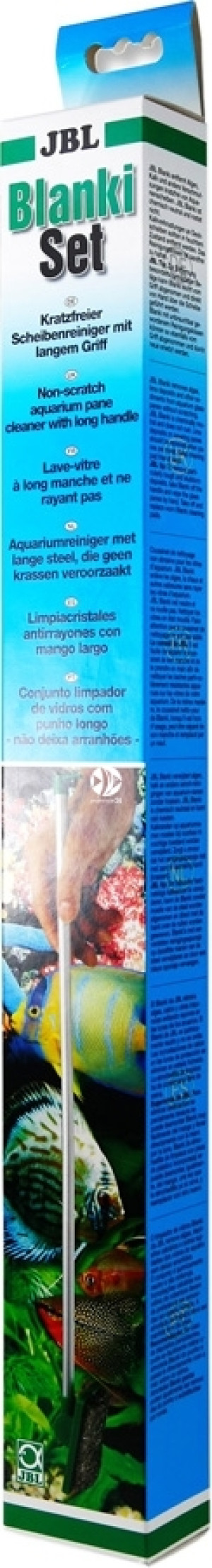 JBL Blanki Set - Czyścik do szyb akwariowych na rączce o długości 45cm.