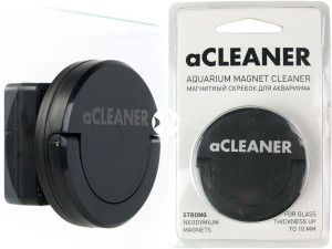 AQUALIGHTER aCleaner Czarny - Czyścik magnetyczny do akwarium