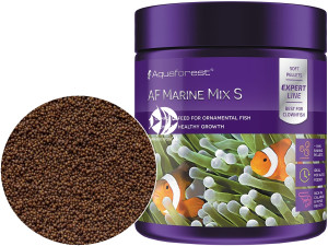 AQUAFOREST AF Marine Mix S 120g - Tonący pokarm granulowany dla ozdobnych morskich ryb mięsożernych, m.in. Amphiprion.