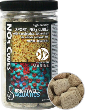 BRIGHTWELL AQUATICS Xport NO3 Cubes 1l - Ultraporowate, biologiczne medium filtracyjne w kształcie kostek wzbogacone o siarkę elementarną.