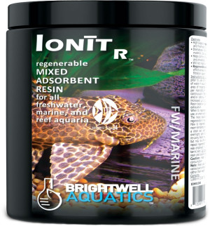 BRIGHTWELL AQUATICS Ionit R 250ml - Mieszanka regenerowalnej żywicy adsorpcyjnej dla akwariów słodkowodnych, morskich i rafowych.