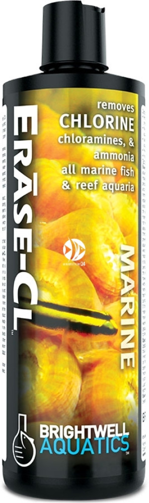 BRIGHTWELL AQUATICS Erase-CL 125ml - Preparat usuwający chlor, chloraminy i amoniak we wszystkich akwariach morskich, rafowych i słodkowodnych.