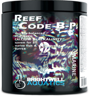 BRIGHTWELL AQUATICS Reef Code B-P 250g - Zbilansowana formuła w proszku zawierająca jony wapnia i stabilizator zasadowości do akwariów morskich