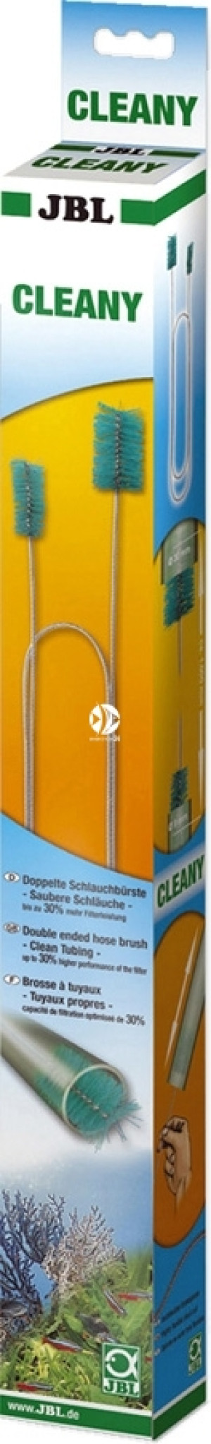 JBL Cleany - Podwójna szczoteczka do czyszczenia węży akwariowych.