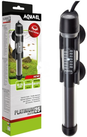 AQUAEL Platinium Heater 25W - Elektroniczna, precyzyjna grzałka do akwarium