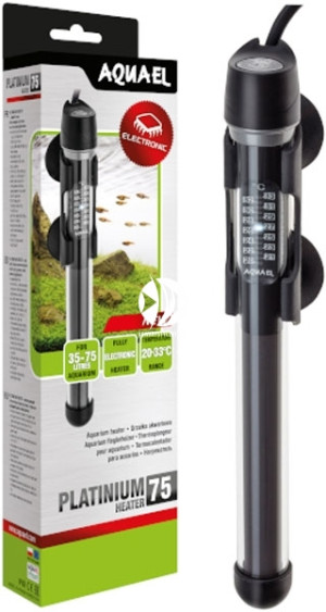 AQUAEL Platinium Heater 75W - Elektroniczna, precyzyjna grzałka do akwarium
