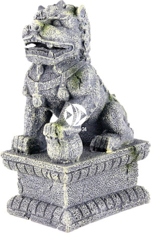 AQUA DELLA Balinese Lion - Ręcznie malowany posąg lwa z Bali do akwarium
