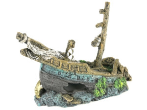 AQUA DELLA Galleon Wreck L - Ręcznie malowany wrak statku Galeon do akwarium