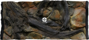 ATG Tło Amazonka 100x50 cm - Tło do akwarium z motywami korzeni i skał, imitujące biotop Amazonii.