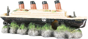AQUA DELLA Shipwreck Titanic - Ręcznie malowany wrak statku Titanic do akwarium