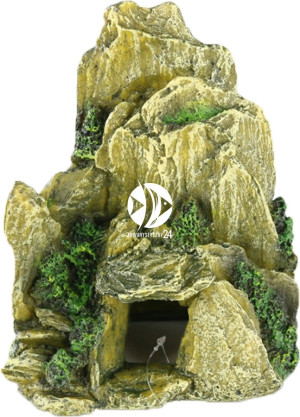 AQUA DELLA Stone L - Sztuczna grota, skały z mchem do akwarium