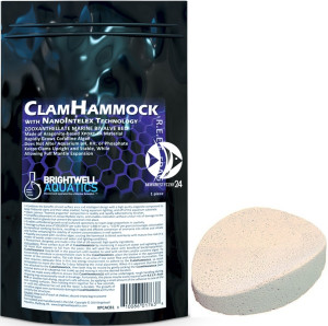 BRIGHTWELL AQUATICS Clam Hammock - 3.00 x 2.25 cala, ceramiczna podstawka pod koralowce