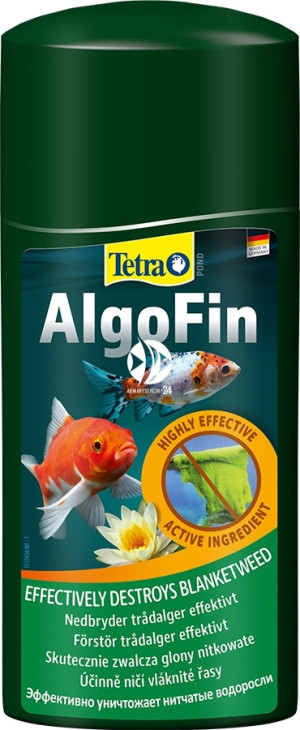 TETRA Pond AlgoFin 500ml - Środek usuwający glony nitkowe i inne rodzaje glonów do 2-3 tygodni w oczku wodnym.