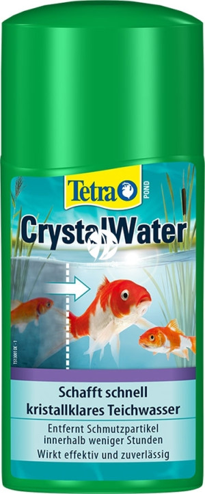 TETRA Pond Crystal Water 250ml - Środek błyskawicznie usuwający zmętnienie i widoczne dla oczu zanieczyszczenia w oczku wodnym.