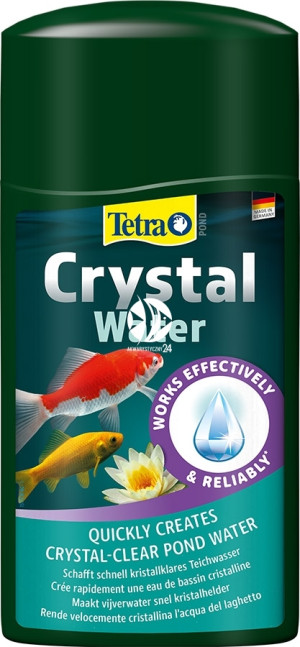 TETRA Pond Crystal Water 1L - Środek błyskawicznie usuwający zmętnienie i widoczne dla oczu zanieczyszczenia w oczku wodnym.