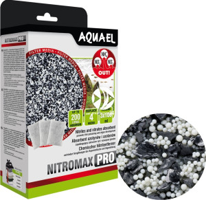 AQUAEL NitroMax PRO 3x100ml - Woreczki fizelinowe wypełnione żywicą jonowymienną, pochłaniającą NH4, NO2 i NO3 z wody akwariowej