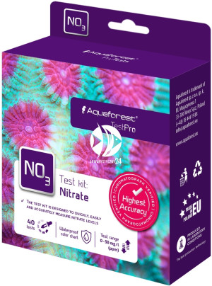 AQUAFOREST TestPro NO3 - Test przeznaczony do szybkiego pomiaru stężenia NO3 w akwarium morskim.