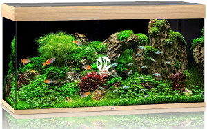 JUWEL Rio 350 LED Jasne drewno (dąb) - Akwarium z pełnym wyposażeniem bez szafki, 5 kolorów do wyboru