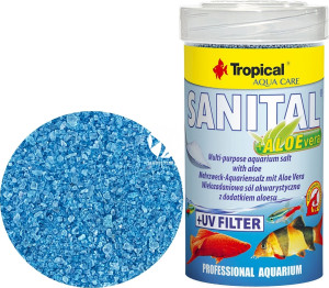 TROPICAL Sanital + Aloevera 100ml/120g - Sól akwarystyczna z dodatkiem aloesu