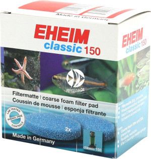 EHEIM Gąbki Niebieskie - Gąbka do filtracji mechanicznej 2szt. do filtra EHEIM Classic 150 (2211)