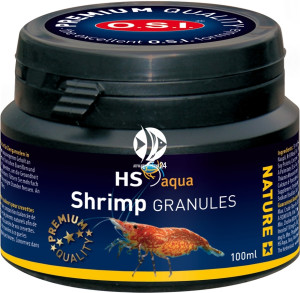 O.S.I. Shrimp Granules 100ml (45g) - Wolno tonący pokarm granulowany dla krewetek słodkowodnych