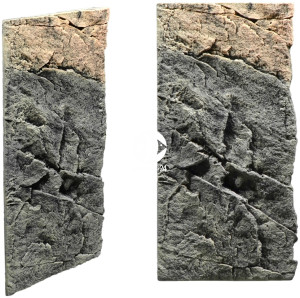 Back To Nature Slim Line Basalt/Gneiss 50C 20x45cm - Płaskie tło modułowe z motywem skalnym do akwarium i terrarium