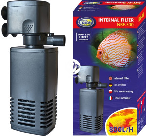AQUA NOVA Internal Filter NBF-800 - Wydajny filtr wewnętrzny do akwarium do 150l o mocy 15W