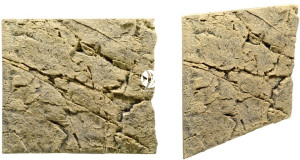 Back To Nature Slim Line Sand 50B 50x45cm - Płaskie tło modułowe z motywem skalnym do akwarium i terrarium